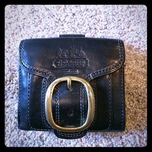 Coach black leather wallet